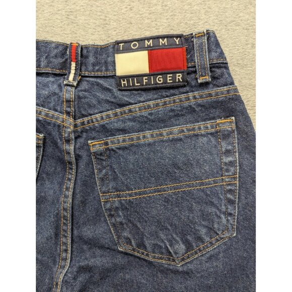Vintage Tommy Hilfiger Jeans Womens 6 Blue High Rise Straight 100% Cotton 90s - Picture 10 of 14